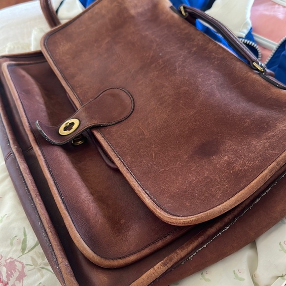 VTG Coach leather briefcase messenger - Picture 8 of 9